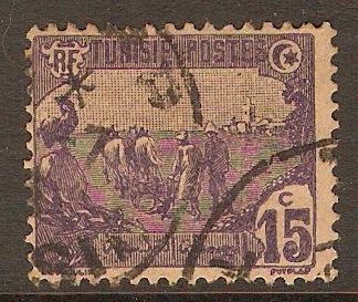 Tunisia 1906 15c Violet. SG35.
